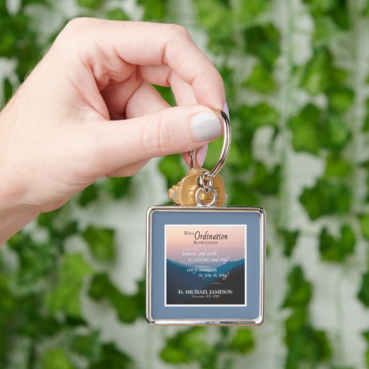 50ste Jubileum van Orde gefeliciteerd Sleutelhanger (Hand)