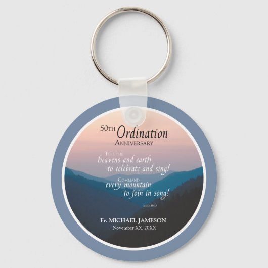 50ste Jubileum van Orde gefeliciteerd Sleutelhanger (Voorkant)