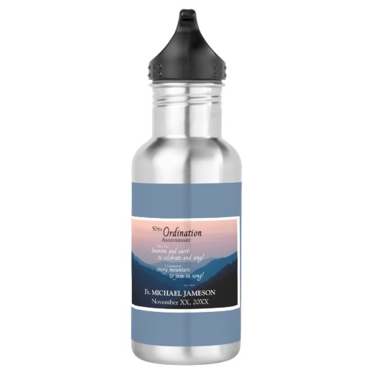 50ste Jubileum van Orde gefeliciteerd Waterfles (Rechts)