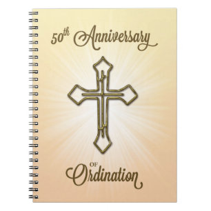 50ste Jubileum van Ordination, Gold Cross op Star Notitieboek
