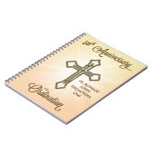 50ste Jubileum van Ordination, Gold Cross op Star Notitieboek (Linkerzijde)