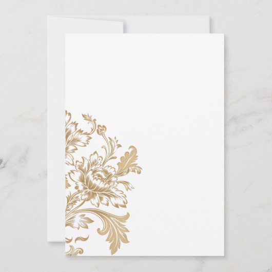 50ste Jubileum voor bruiloft Bedankkaart (Achterkant)