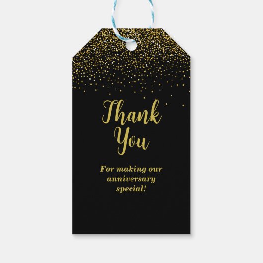 50ste Jubileum voor bruiloft Cadeaulabel (Achterkant)