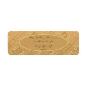  50ste Jubileum voor bruiloft Etiket (Voorkant)