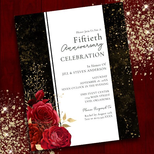 50ste Jubileum voor bruiloft - Floral budget