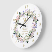 50ste Jubileum voor bruiloft Floral Lavender Garla Grote Klok (Hoek)