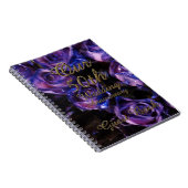 50ste Jubileum voor bruiloft Gastboek Gold Floral Notitieboek (Rechterzijde)