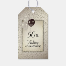 50ste Jubileum voor bruiloft Gift Labels Cadeaulabel