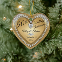 50ste Jubileum voor bruiloft Gold Diamonds