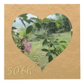 50ste Jubileum voor bruiloft Golden Foto Cube Kubus (Rechts)