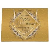 50ste Jubileum voor bruiloft Golden Ochre Groot Cadeauzakje (Voorkant)