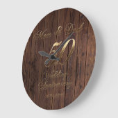 50ste Jubileum voor bruiloft Golden Wedding Parent Grote Klok (Hoek)