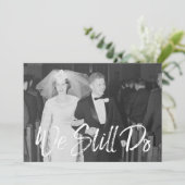 50ste Jubileum voor bruiloft met foto's - We doen  Kaart (Staand voorkant)