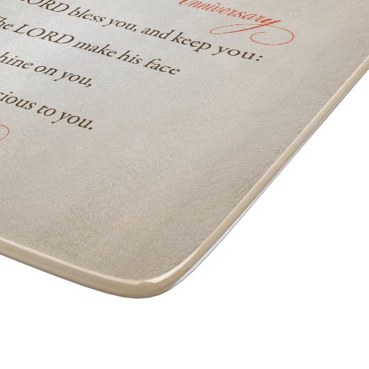 50ste Jubileum voor bruiloft, Religieuze Lord Bles Snijplank (Hoek)