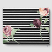 50ste Jubileum voor bruiloft Rood Rose Gold Glitte Gastenboek (Achterkant)