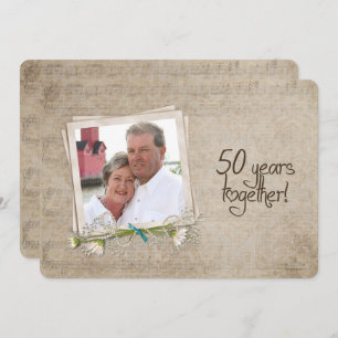 50ste Jubileum voor bruiloft Wedervernieuwing Kaart