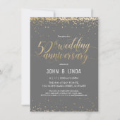 50ste Jubileum voor het huwelijk - Golden, legant Kaart (Voorkant)