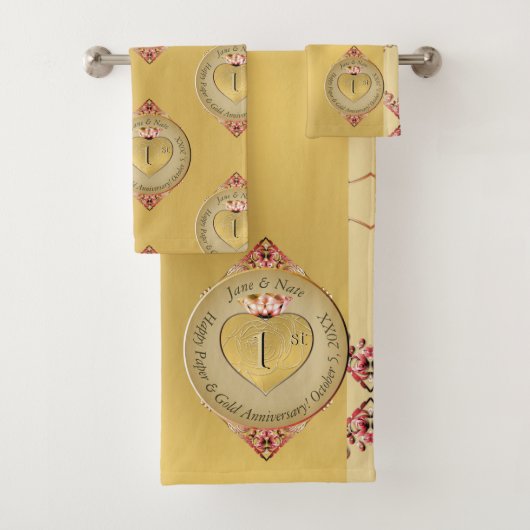 50ste Jubileum voor weddenschappen Bad Handdoek (Insitu)