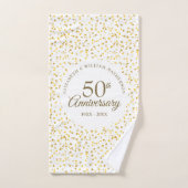 50ste Jubileum voor weddenschappen - Golden Love H Bad Handdoek (Handdoek)