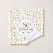 50ste Jubileum voor weddenschappen - Golden Love H Bad Handdoek (Wasdoekje)