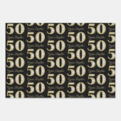 50ste Jubileum voor weddenschappen Inpakpapier Vel (Voorkant 3)