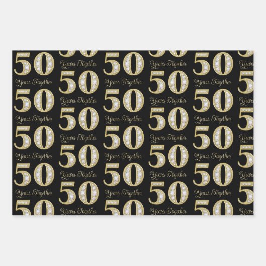 50ste Jubileum voor weddenschappen Inpakpapier Vel (Voorkant 3)