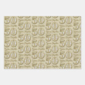 50ste Jubileum voor weddenschappen Inpakpapier Vel (Voorkant 2)