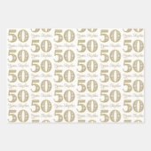 50ste Jubileum voor weddenschappen Inpakpapier Vel (Voorkant)