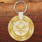 50ste Jubileum voor weddenschappen, liefdesduiven, Sleutelhanger (Voorkant)