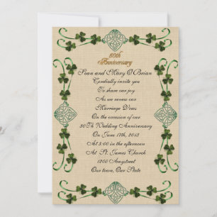 50ste Jubileum vow vernieuwing Irish Unity knot Kaart