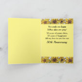 50ste Jubileum vrouw Je bent mijn zonneschijn Kaar Kaart (Binnen)