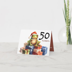 50ste Kikkervakantie Verjaardagscadeau ingepakte c