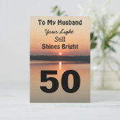 50ste man op de verjaardag van je lichte zon (Staand voorkant)