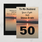 50ste man op de verjaardag van je lichte zon (Voorkant / Achterkant)