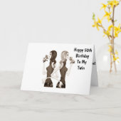 **50ste*** MIJN TWEEDE ZITTER** Kaart (Gele Bloem)