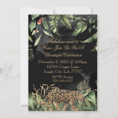 50ste Oerwoud Leopard verjaardag Kaart (Achterkant)