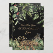 50ste Oerwoud Leopard verjaardag Kaart (Voorkant / Achterkant)