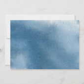 50ste (of andere) unieke blauwe bloemen verjaardag kaart (Achterkant)