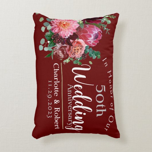 50ste trouwdag accent kussen (Voorkant(Verticaal))