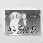 50ste trouwdag en foto - We Still Do Kaart (Voorkant)