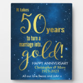 50ste trouwdag fotoplaat (Voorkant)