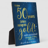 50ste trouwdag fotoplaat (Zijkant)
