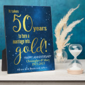 50ste trouwdag fotoplaat (Zijkant)