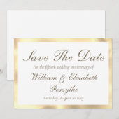 50ste trouwdag Goud Save The Date (Voorkant / Achterkant)