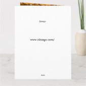 50ste trouwdag Gouden Bamboe Witte Parel Bedankkaart (Achterkant)