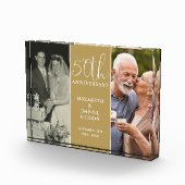 50ste Trouwdag Gouden Bruiloft 2 Fotoblokken (Rechts)