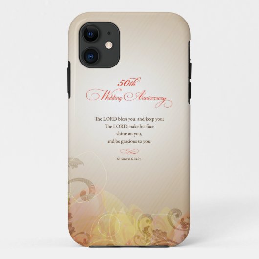 50ste trouwdag, Heer Zegen en Behoud Case-Mate iPhone Case (Achterkant)