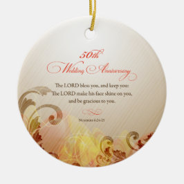 50ste trouwdag, Heer Zegen en Behoud Keramisch Ornament