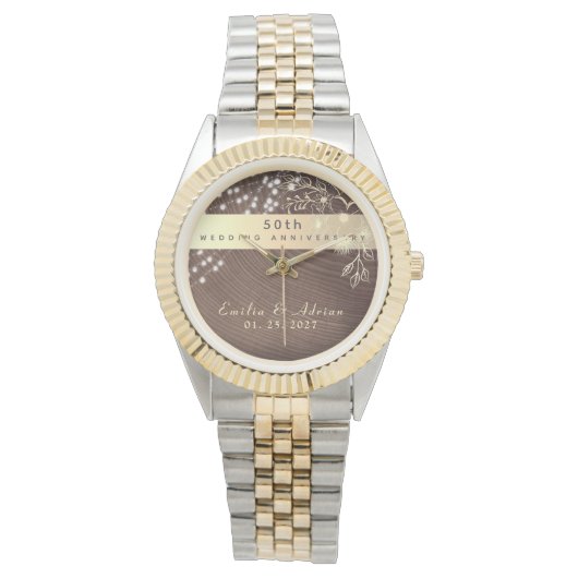 50ste trouwdag horloge (Voorkant)