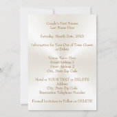 50ste trouwdag jubileum Save the Date kaarten (Achterkant)